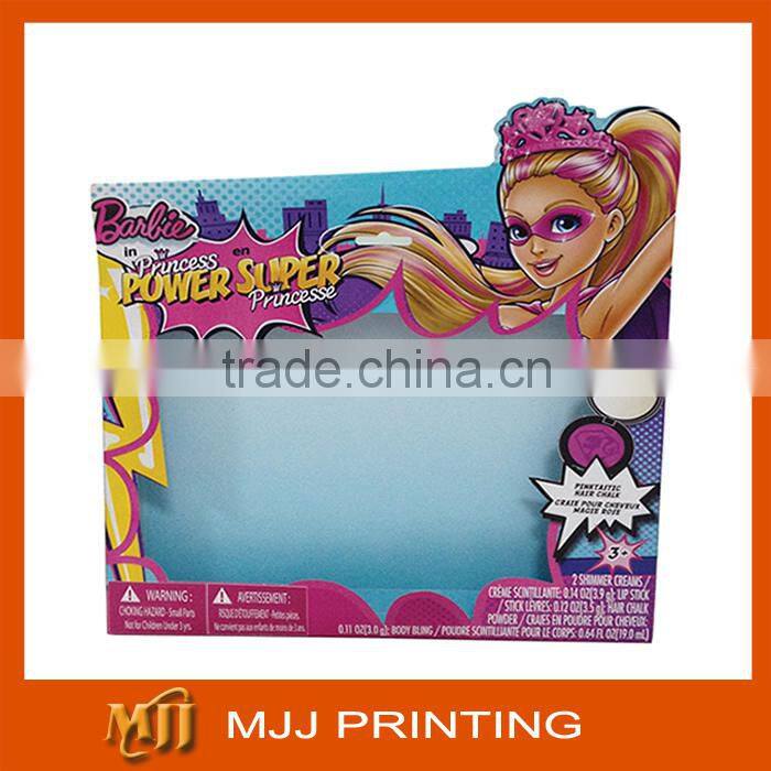 Custom Doll packaging box full color printing with die cut window
