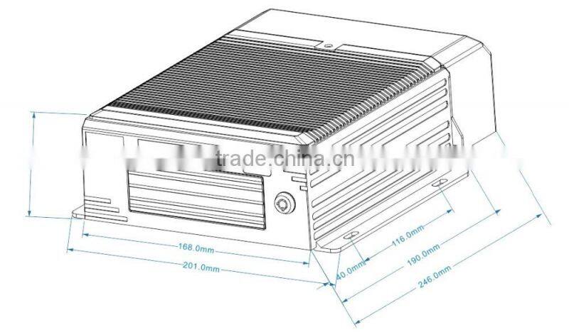High Definition Car 3G /4G Mobile Dvr With GPS Wifi For Taxi / School Bus And Truck