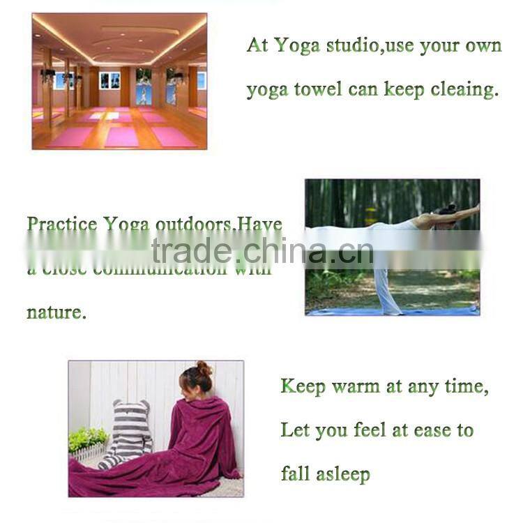Waterproof 183*61cm yoga towel custom Supplier