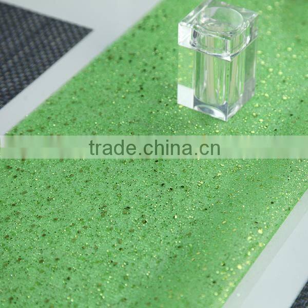 Hot Selling Textile Bronzing and Glitter Printing Table Runner Celebration Decoration