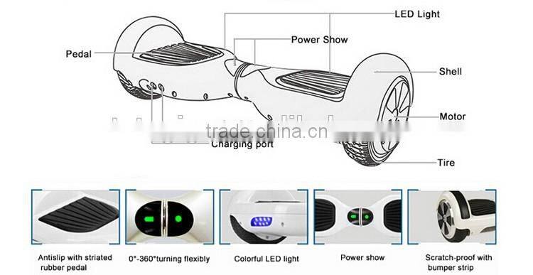 Best selling type 6.5 inch electric 2 wheel hoverboard and oxboard