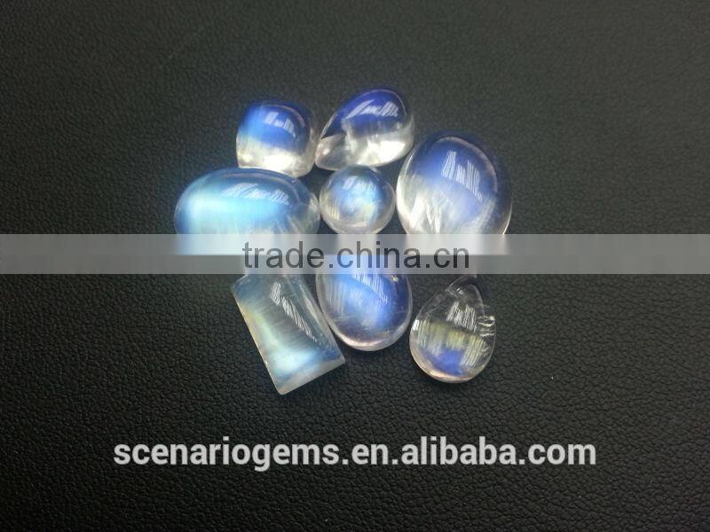 Natural Multi Shape Loose Gemstone Rainbow Moonstone
