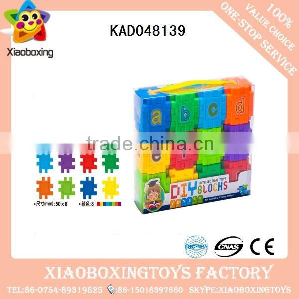 DIY educational plastic building blocks toys