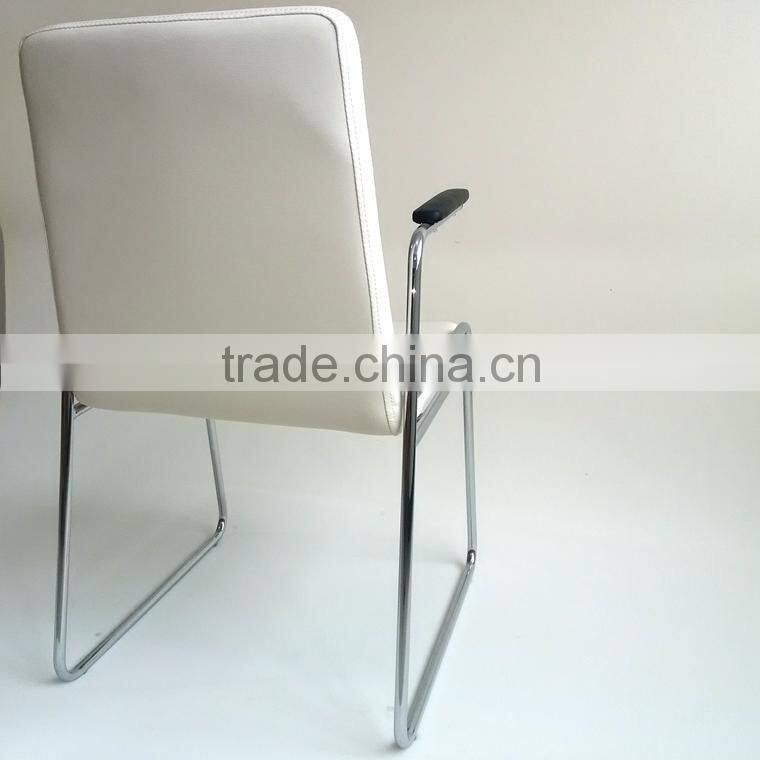 TDC-195-2 QVB HANGZHOU JIANDE TONGDA ARMREST PU SEAT CHROME PLATED STEEL FRAME MEETING OFFICE CHAIR