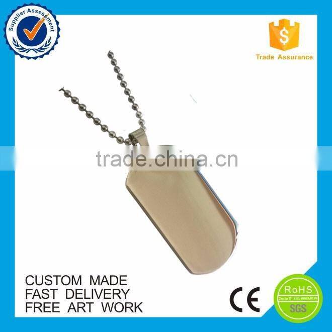 High quality wholesale military blank custom dog tags