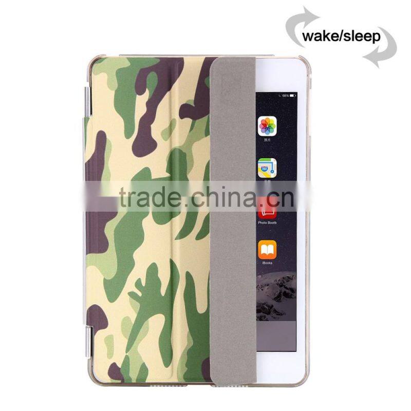 New Arrival Leather For Ipad 6 Magnetic Printed Case