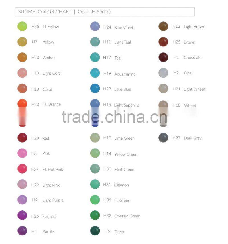 SUNMEI Free Sample Water Blue Accessories Acrylic Flat Shoes Stone