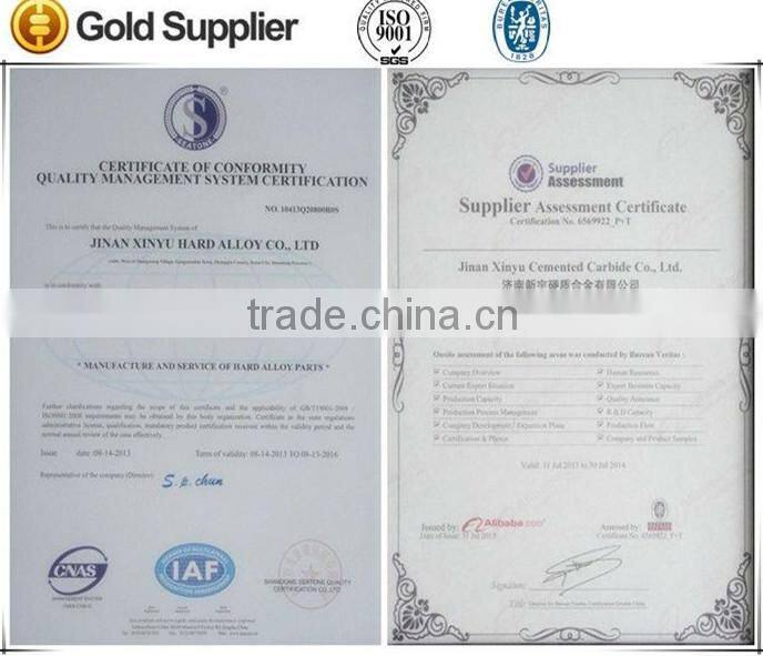 hot sale durable reasonable price Cemented Carbide Snow Plough part/solid carbide tools/tungsten part