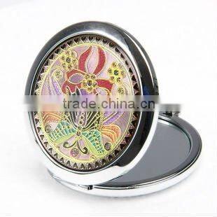 Crystal Decorative Mirror Round compact (R-1379