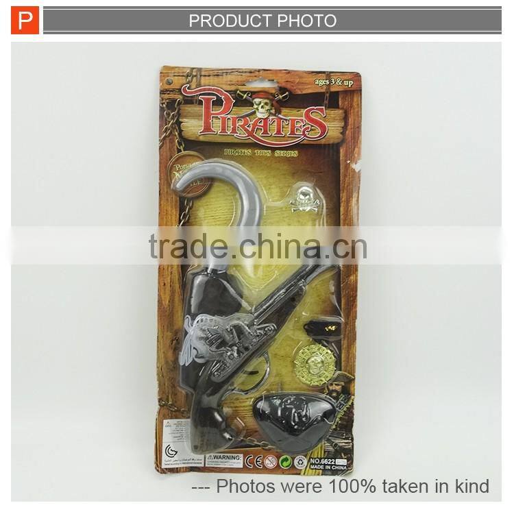 Plastic weapon toys pirate play gun toy set for kids