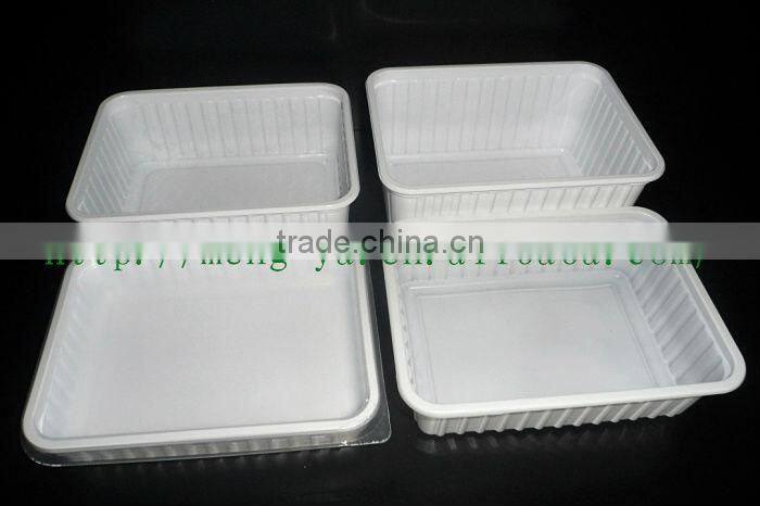 Disposable 1000ml Plastic box with lid For dinner