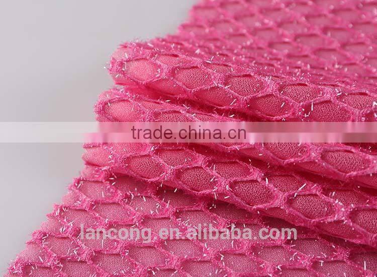 Wholesale fabric Fashion Dresses Knit Polyester Tricot Mesh Fabric