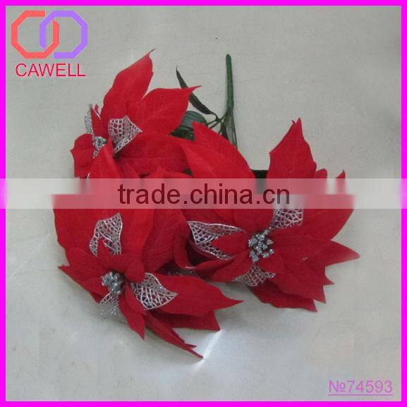 cheap artificial poinsettia flower