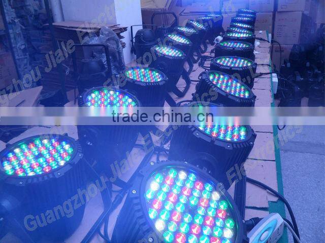 54x3w RGBW IP65 outdoor event lighting / led DMX waterproof par light
