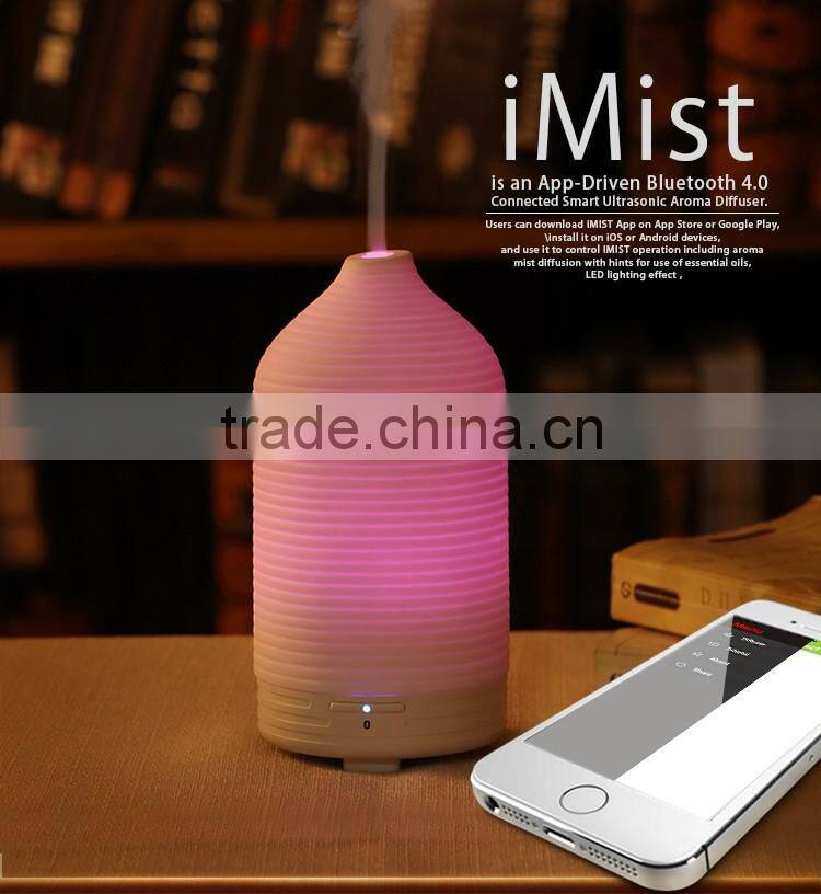 iMist home Wireless smart portable ultrasonic aroma diffuser, waterless aromatherapy diffuser with bluetooth app control