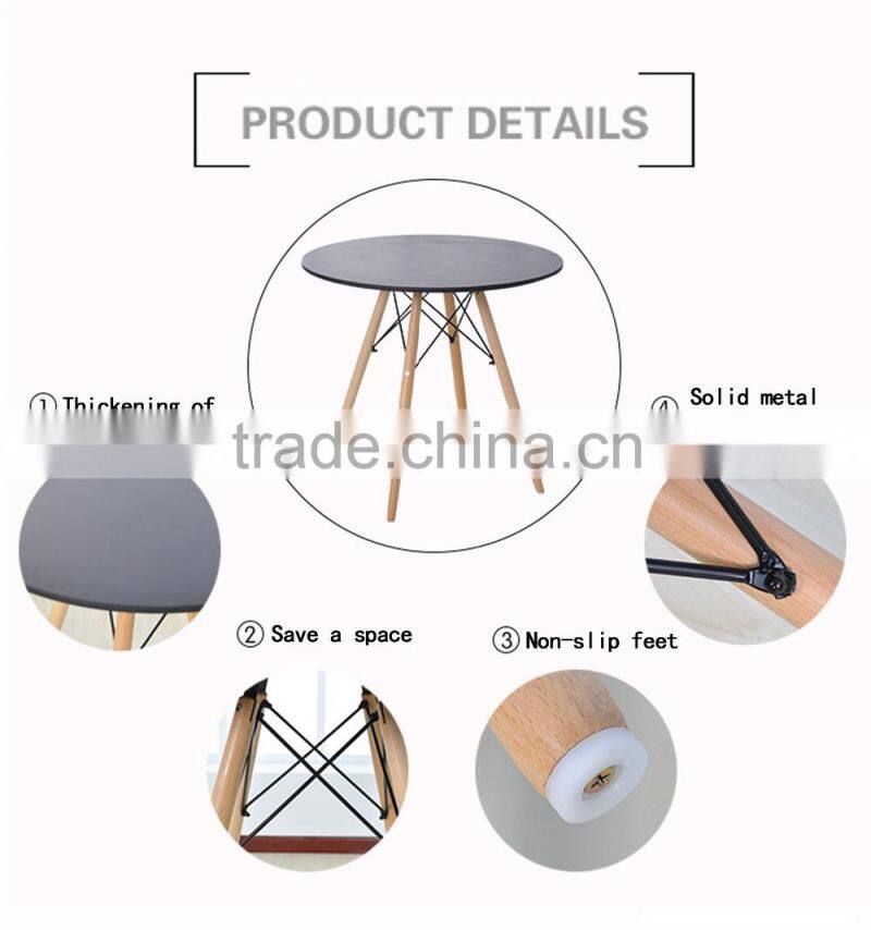 Hot Sale China No Folding Dining Table and Chair Set, MDF Dining Table