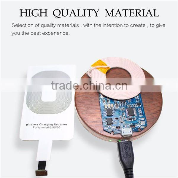 Wooden Products for QI wireless charger for samsung S4 S5 S6 for