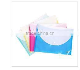 A4/A5 Transparent Clear PP Buckle File Pocket/File Bag with Button