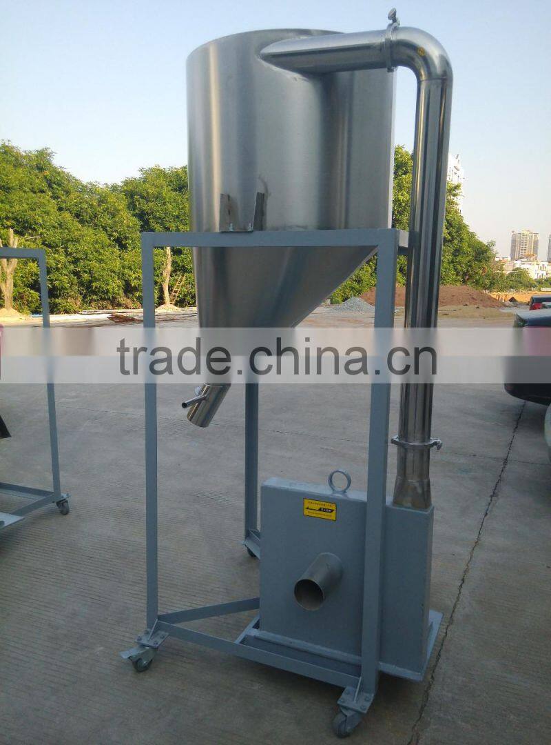 plastic pvc pipes crusher equipment with recyclying system, blower and silo