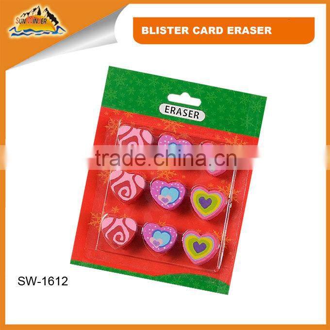 Alibaba wholesale love heart ,valentine,lovely eraser set