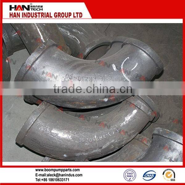 Schwing concrete pump double layer elbow delivery pipe concrete pump spare parts for Putzmeister