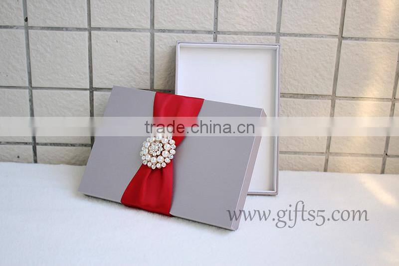 Elegant silk boxes for invitations wholesale