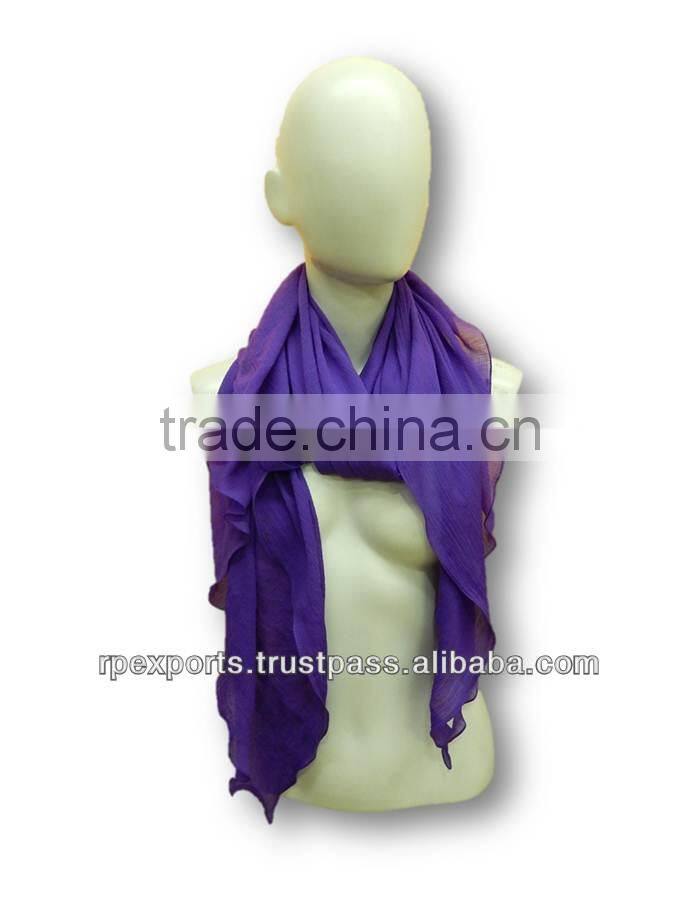 New fancy solid color polyester chiffon scarves & scarf