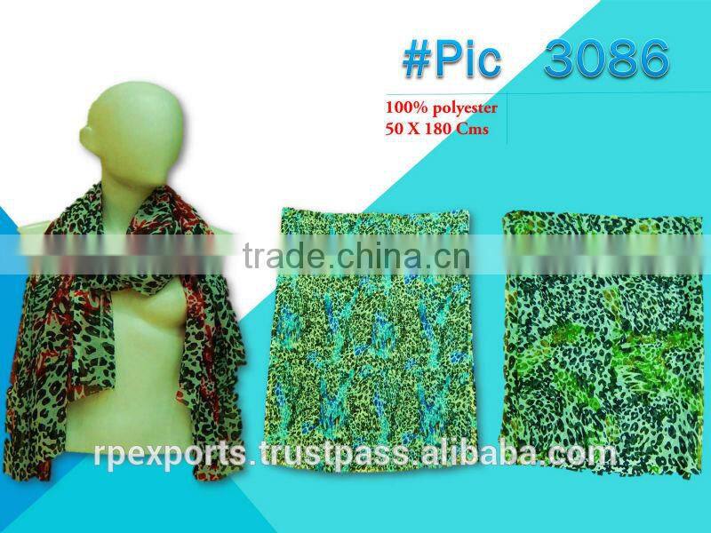 Latest Fancy Polyester printed scarf 2014-15