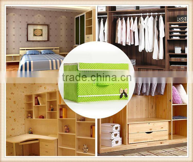 Sweet Bowknot non-woven collapsible storage box