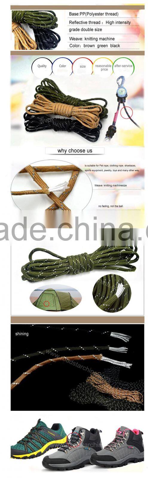 high brightness reflex lanyard for shoelace