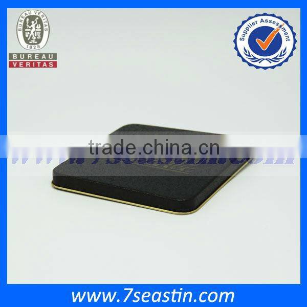 square metal packaging tin can for tea