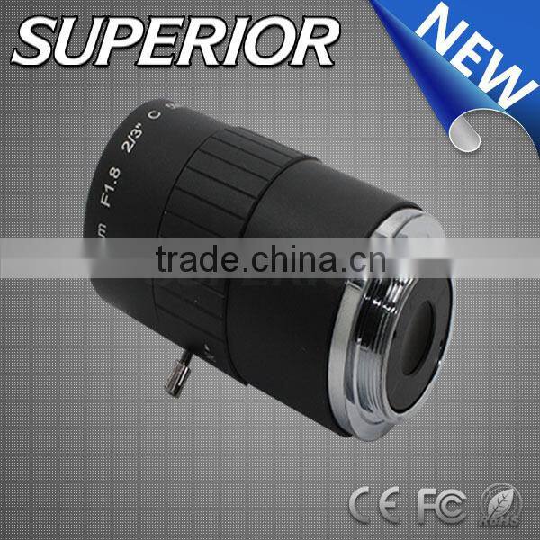 focal length 16mm manual iris c-mount camera lens 5megapixel lenses optic lens for machine vision cctv lens