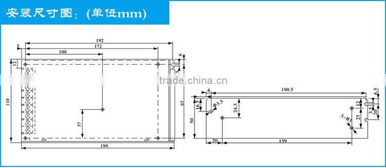 2-year Warranty 120W Dual output switching power supply dual voltage output smps