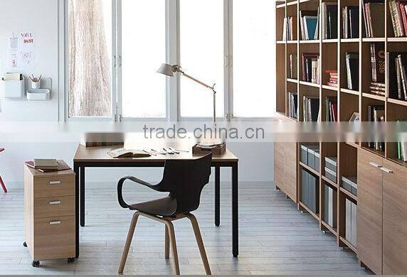 simple steel wood computer desk of modern design