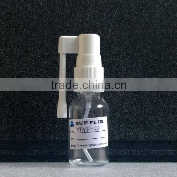 20ml PET Rod Nozzle Throat Spray Bottle with Cone Shape Shoulder