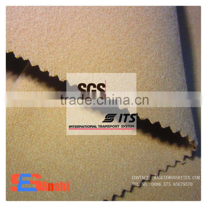 TR Polyester rayon spandex Brushed fabric for wool melton fabric