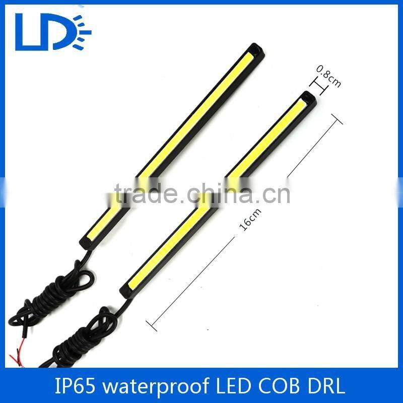 Hottest super brightness led cob strip 12V cob car drl led cob 16cm drl driving light