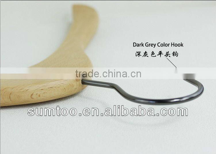 SUMTOO 8020 VIP promotion dark grey hook cheap hangers wholesale for laides shirt