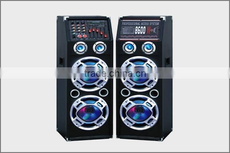Professional 10 inch Stereo Speaker 160W Powerful Sound System with Disco Light Loud Speaker