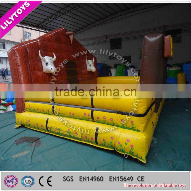 Hot sale and popular adult inflatable sports mechanical bull for sale