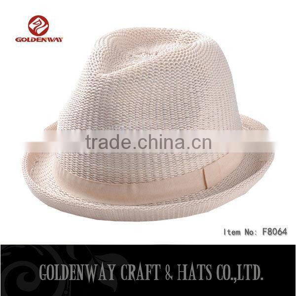 Custom Design Blue Fedora hat for men