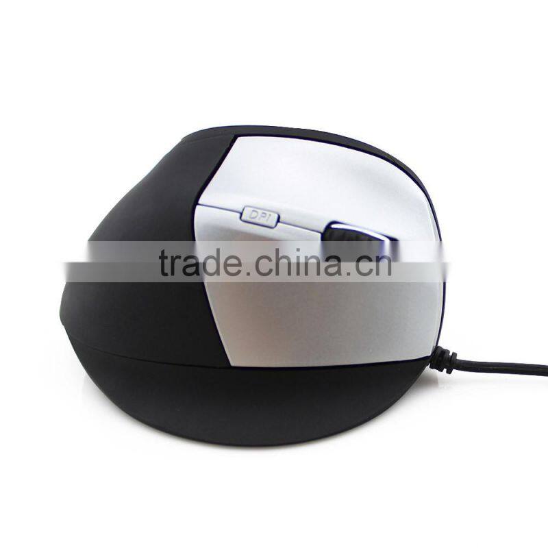6 Buttons USB Wired Ergonomic Vertical Optical Mouse 800 1200 1600 2000 DPI