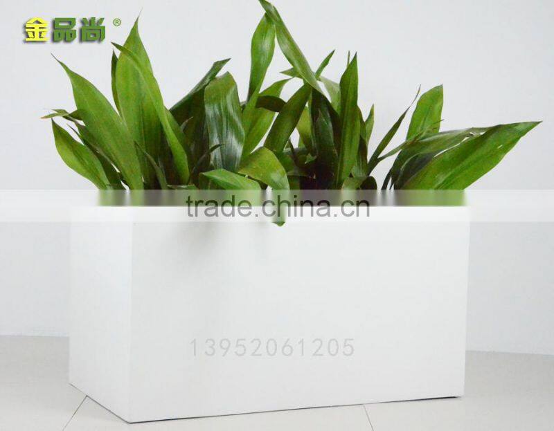 matt black rectangle wholesale price FRP flower pots