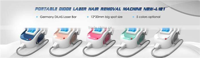 portable painless diode laser hair removal with germany laser bar