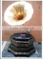 gramaphone , wooden gramaphone