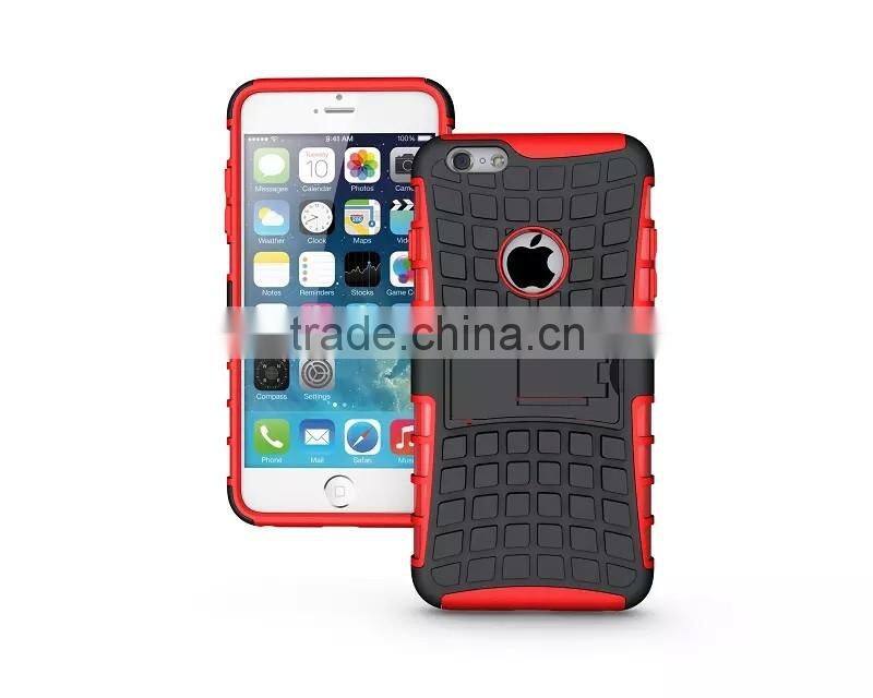 Multicolor TPU+PC Armor Spider Hybrid Kickstand Cell Phones back cover for iPhone 6/6 plus