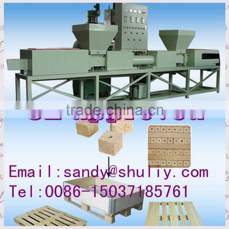 High capacity wood sawdust block press machine