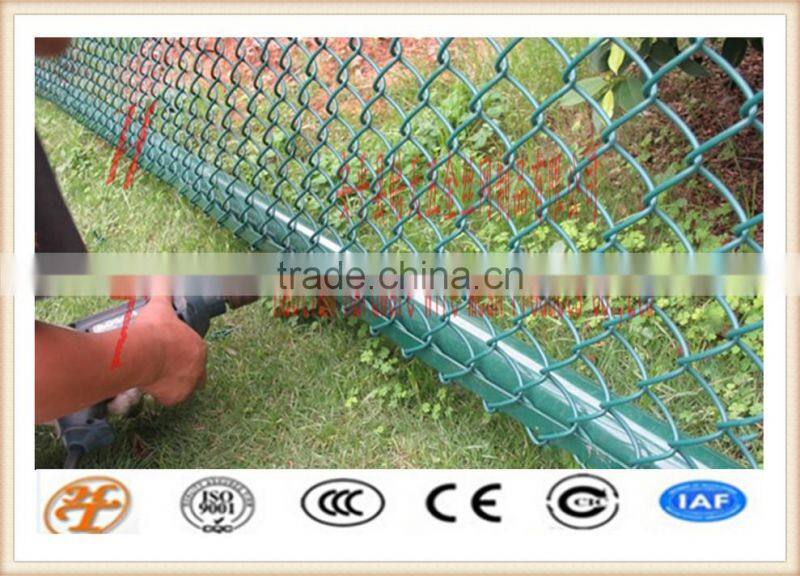 factory supply hot dipped galvanized/electro galvanized/colorful PVC coated chain link fence rhombus wire mesh