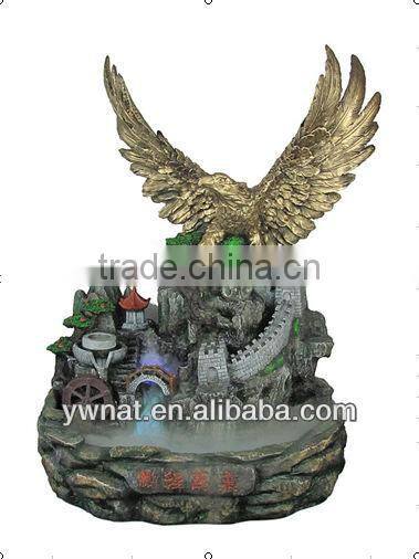 2013 new design and cheapest decorative resin water fountain for indoor or office