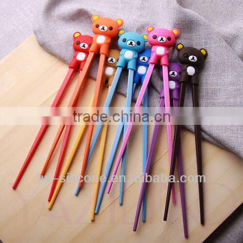 Cute silicone learning chopsticks for kids
